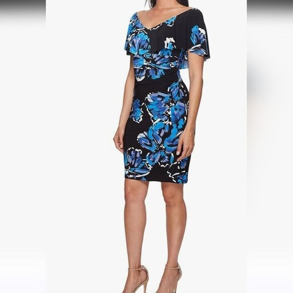 Lauren Ralph Lauren Soft Knit Floral Dress. Country Club,Professional,Bold Flora - Picture 14 of 15